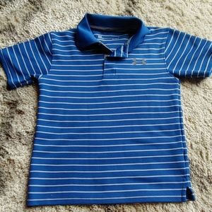 Boys size 7 heatgear polo shirt under armour